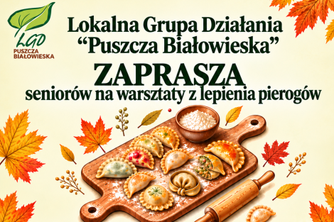 Zapraszamy seniorów (60+) na bezpłatne warsztaty z lepienia pierogów!